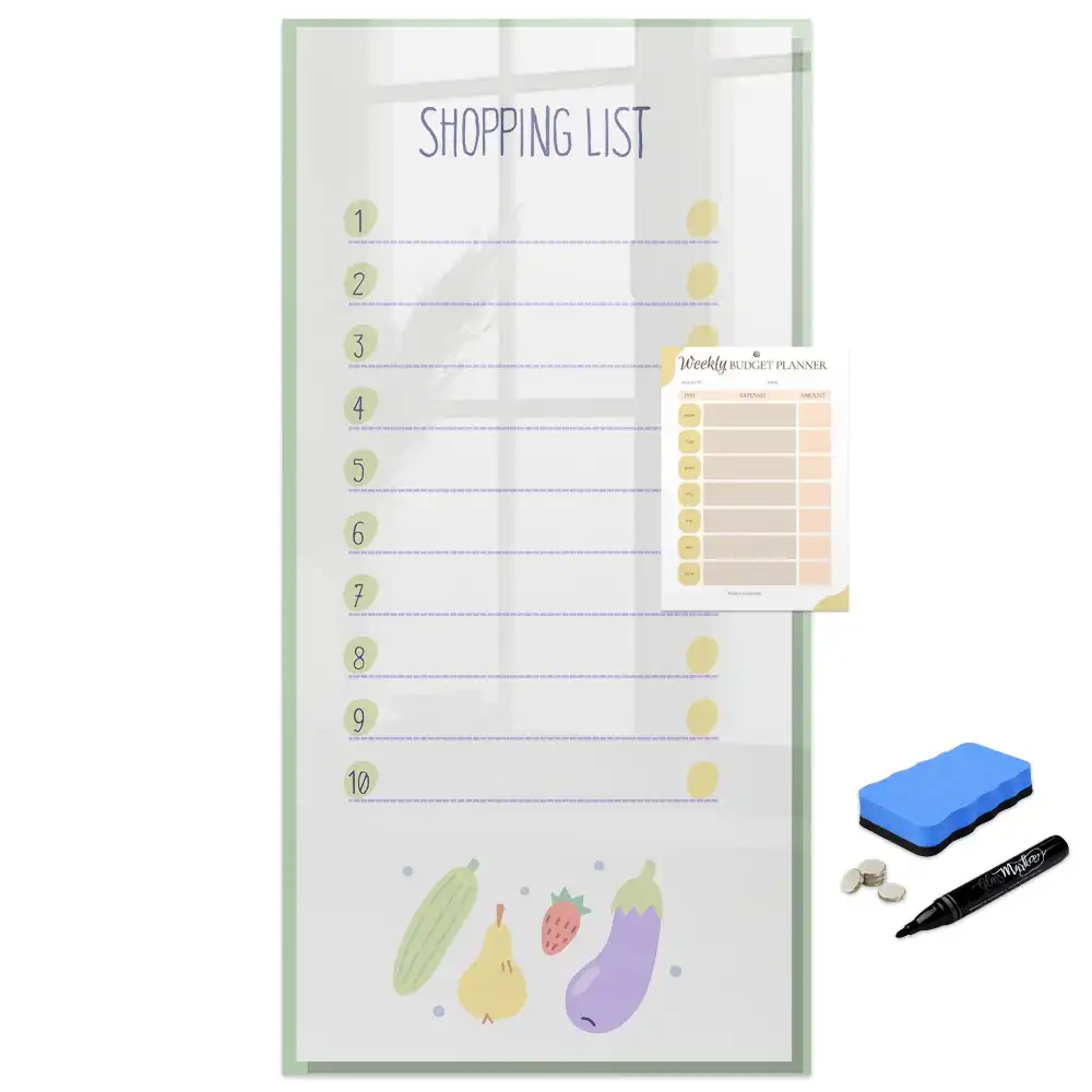 Tablă magnetică pentru lista de cumpărături