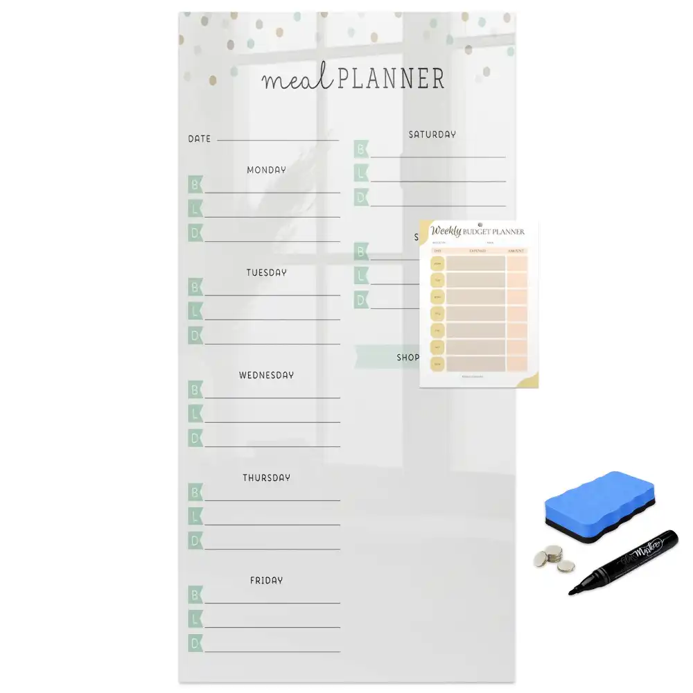 Tablă magnetică pentru planificare nutrițională