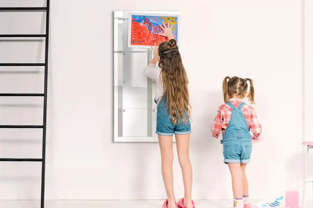 Tablă magnetică de perete pentru program săptămânal
