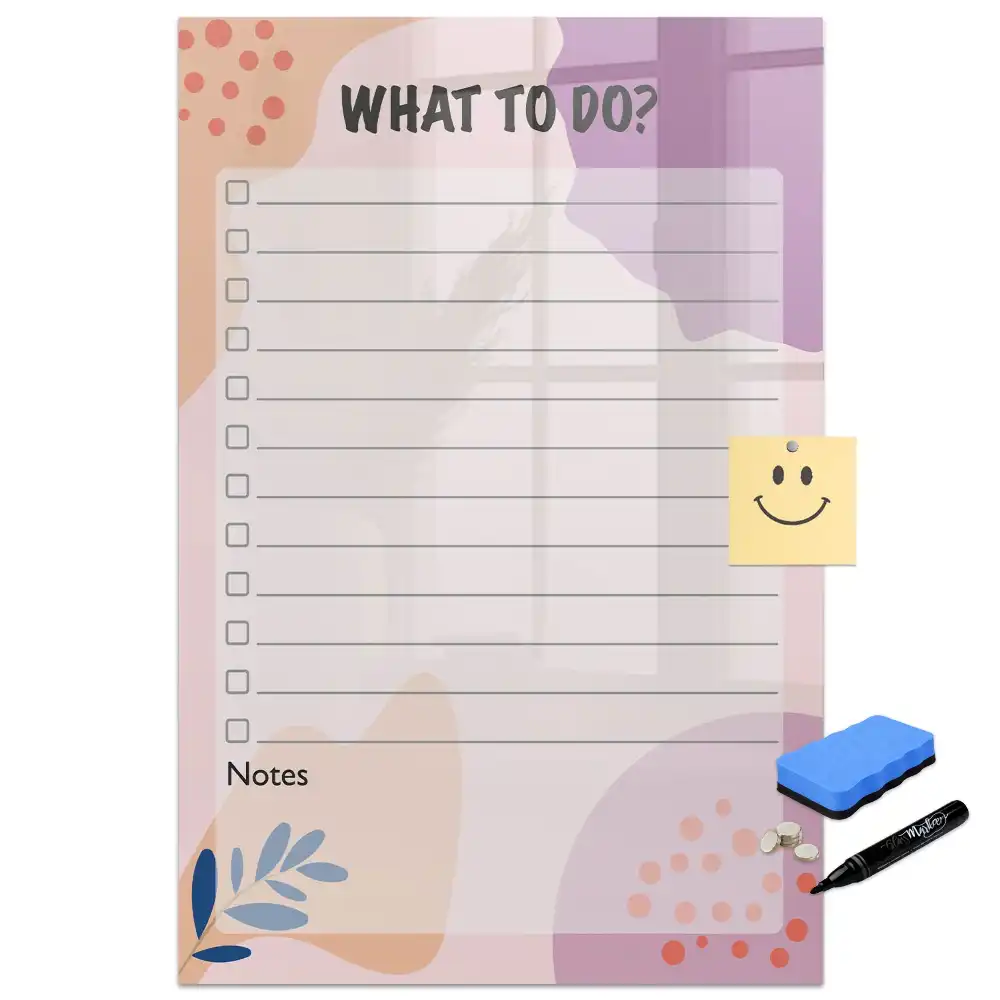 Tablă magnetică pentru planificare săptămânală de birou