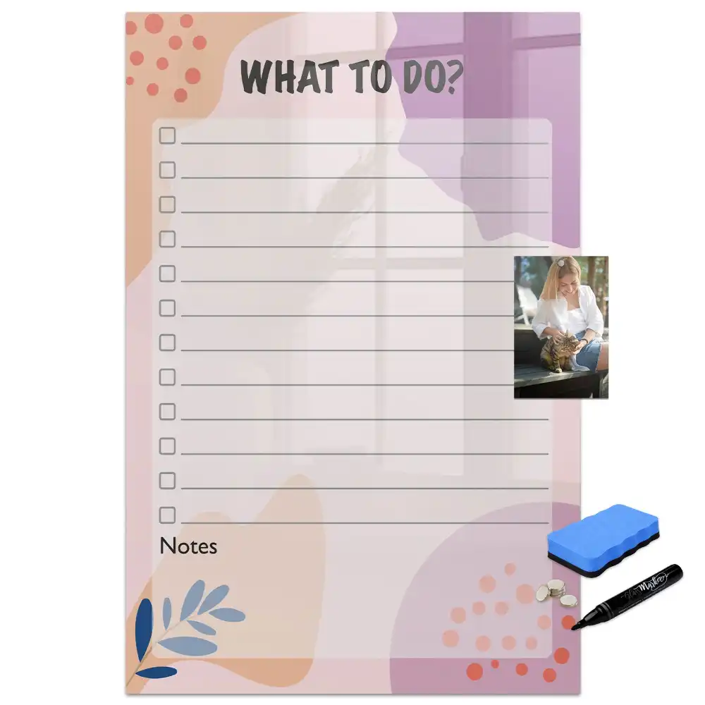 Tablă magnetică pentru planificare săptămânală de birou