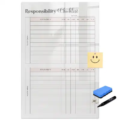 Tablă magnetică de perete pentru notarea sarcinilor