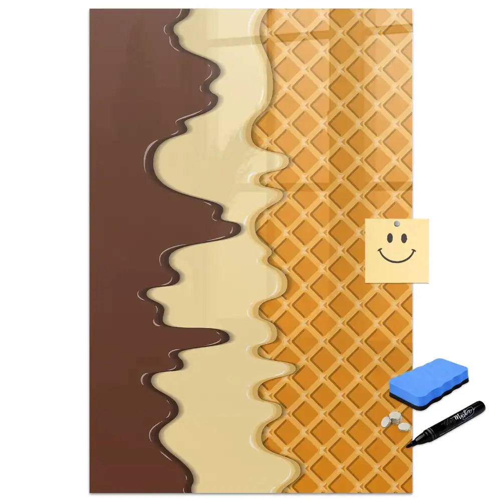 Tablă magnetică de perete design înghețată cu sos de fructe