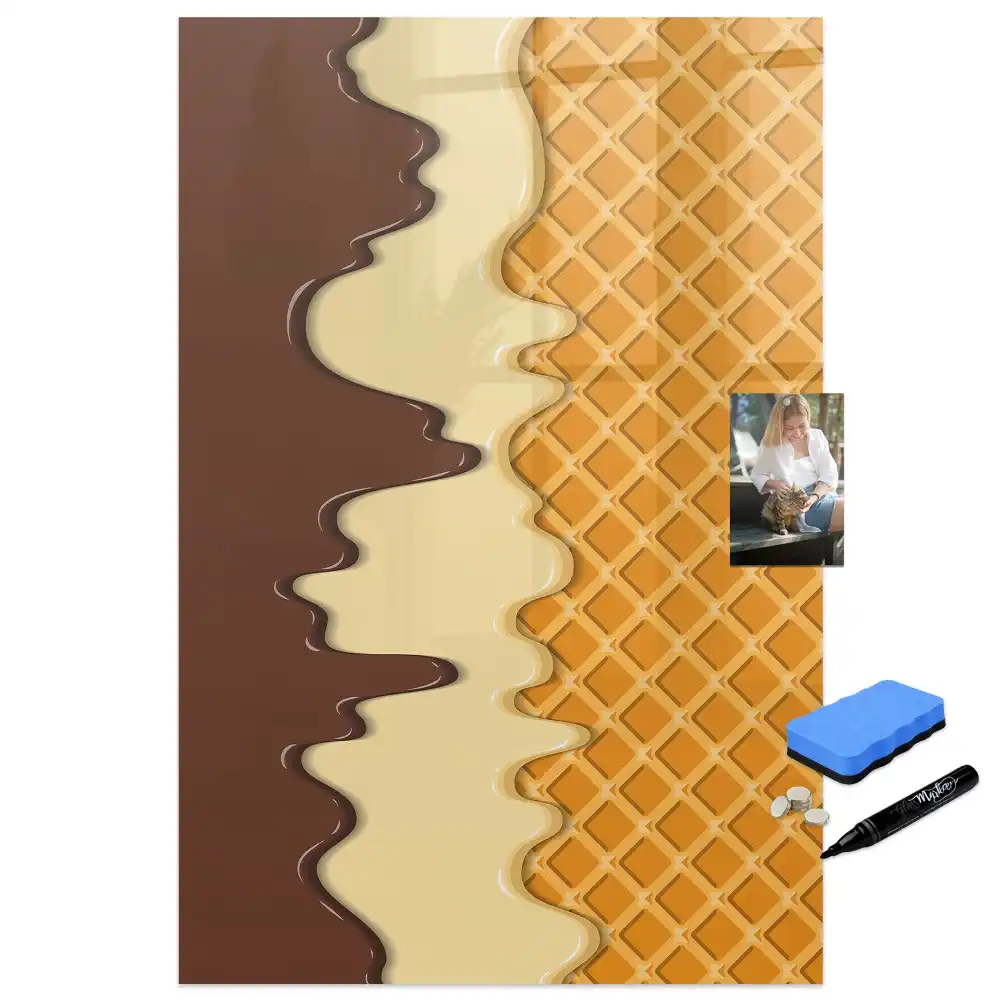 Tablă magnetică de perete design înghețată cu sos de fructe