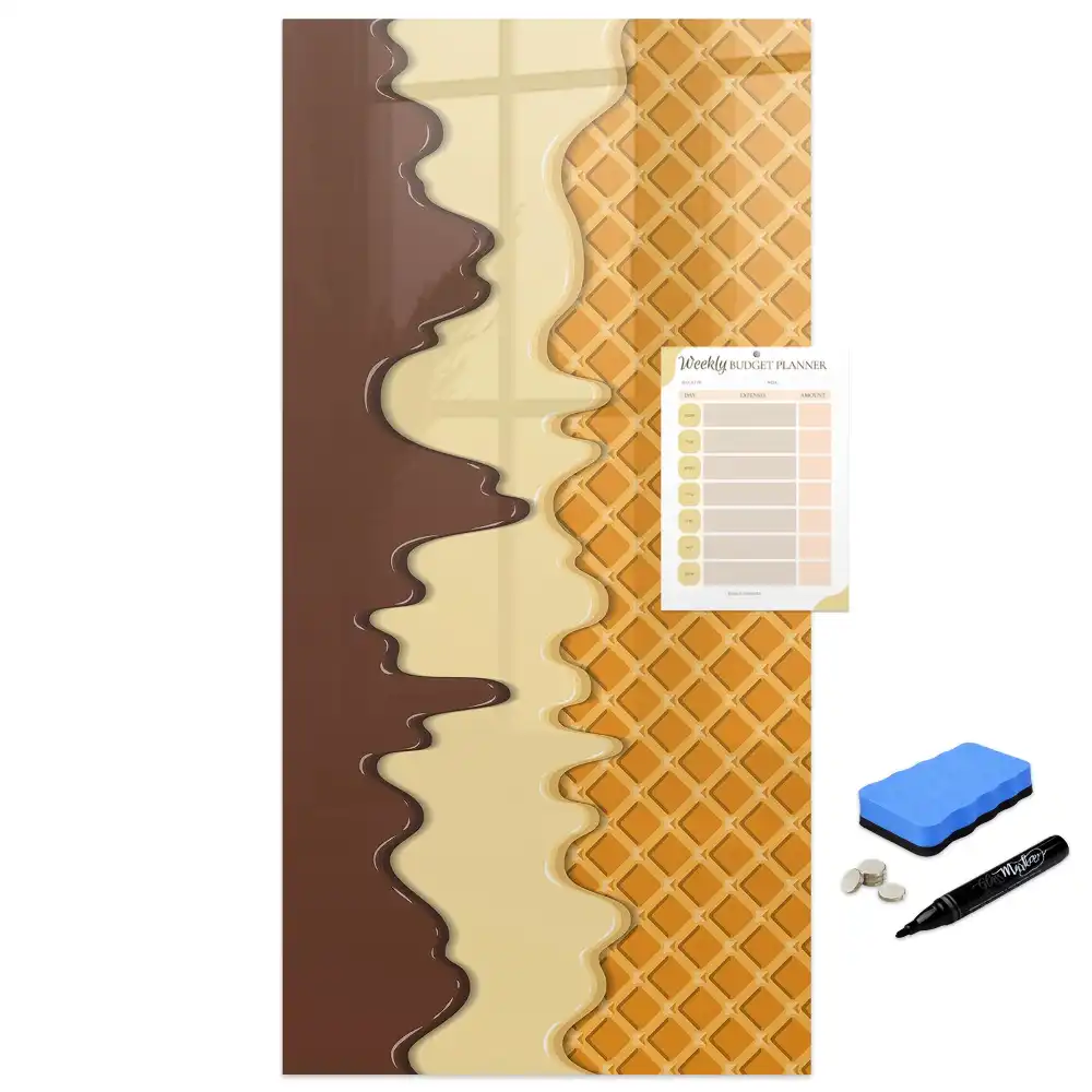Tablă magnetică de perete design înghețată cu sos de fructe