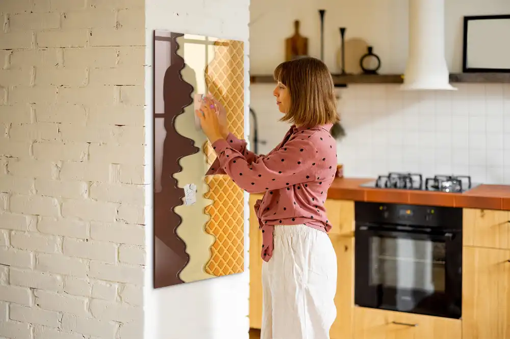 Tablă magnetică de perete design înghețată cu sos de fructe