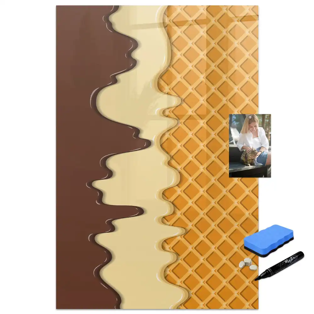Tablă magnetică de perete design înghețată cu sos de fructe