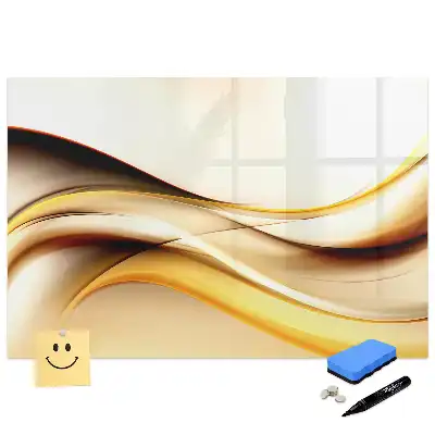 Tablă magnetică de scris cu suprafață ondulată