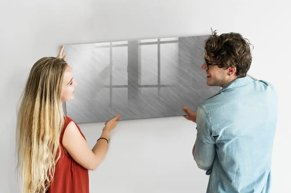 Tablă magnetică de perete din metal