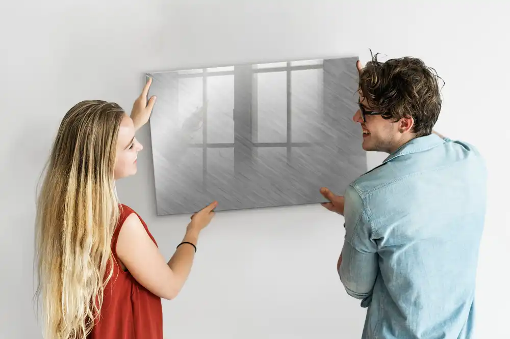 Tablă magnetică de perete din metal