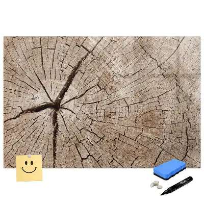 Tablă magnetică cu aspect de trunchi vechi de copac