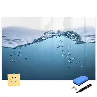 Tablă magnetică de scris cu design stropi de apă