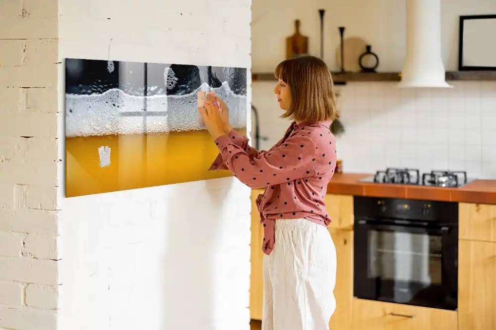 Tablă magnetică pentru planificare cu model bere înspumată