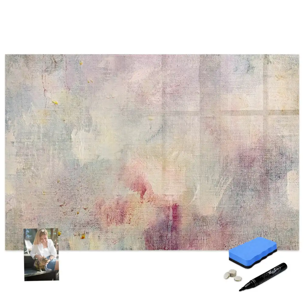 Tablă magnetică cu motiv abstract pictural