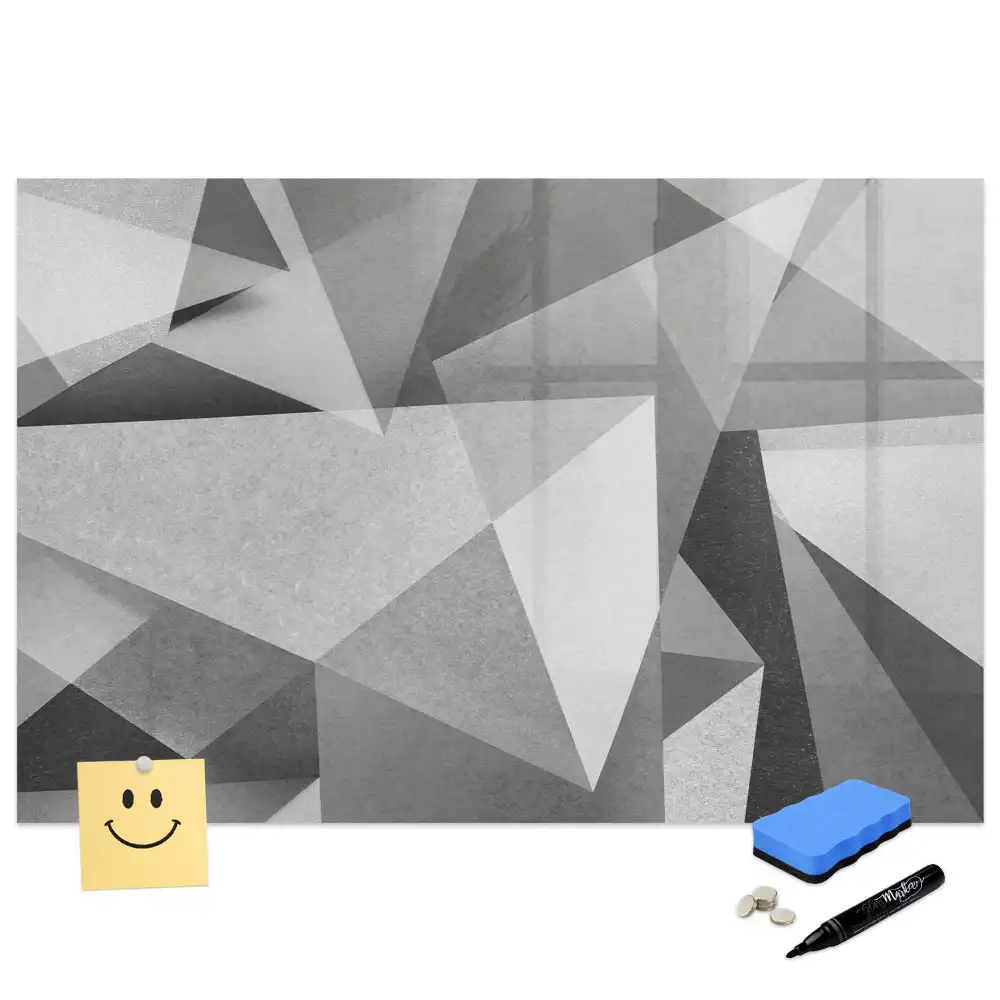 Tablă magnetică cu design abstract tridimensional