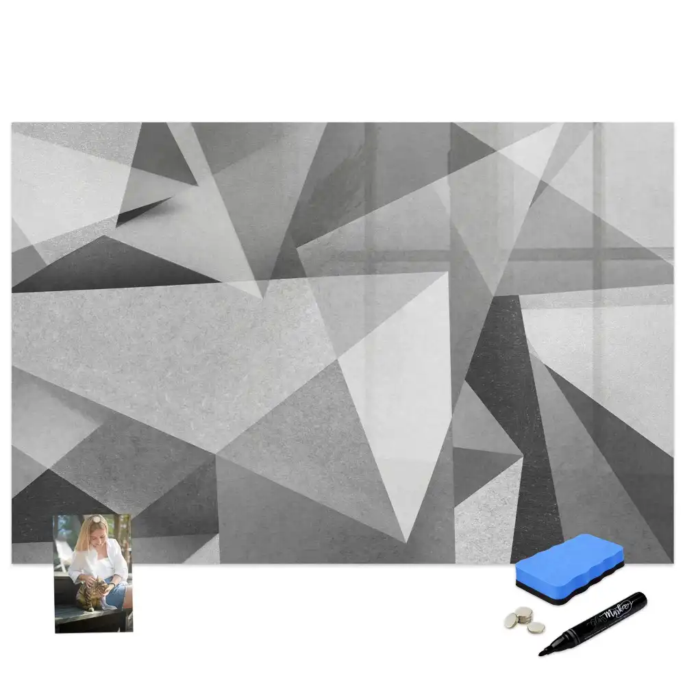 Tablă magnetică cu design abstract tridimensional