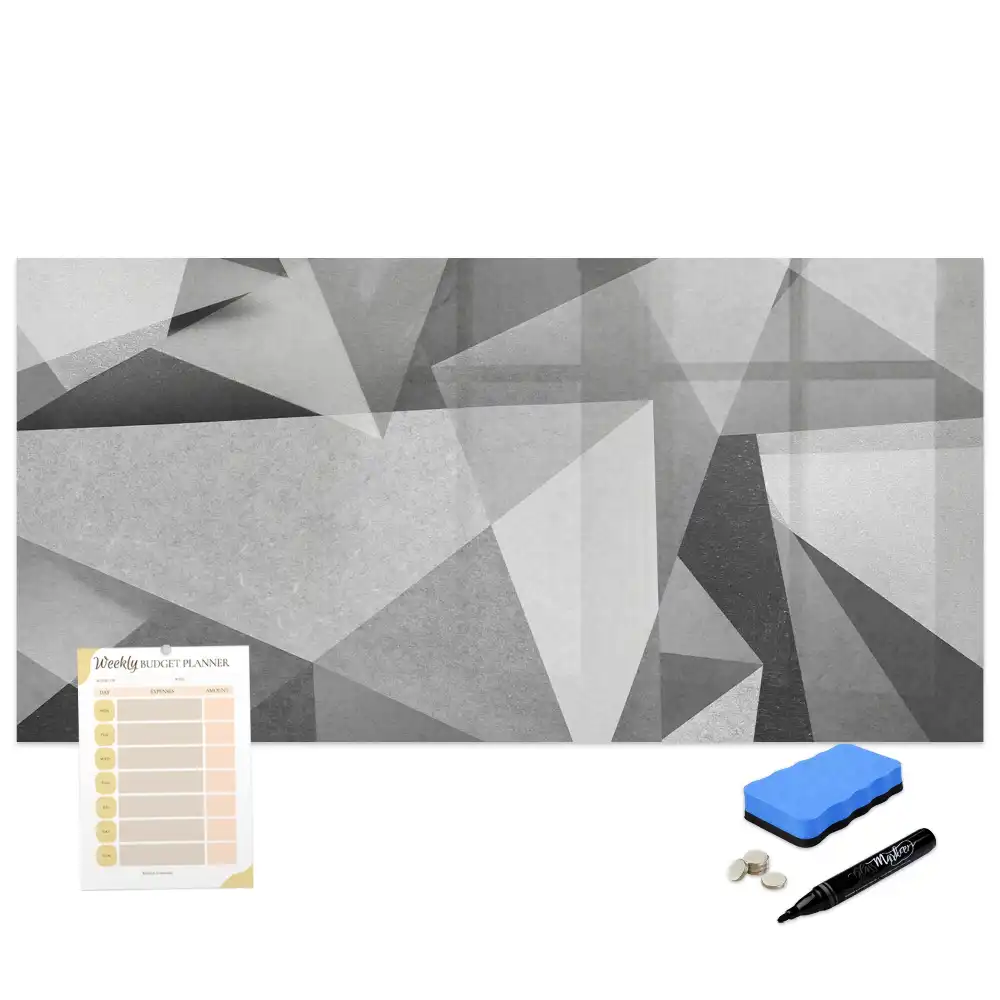 Tablă magnetică cu design abstract tridimensional