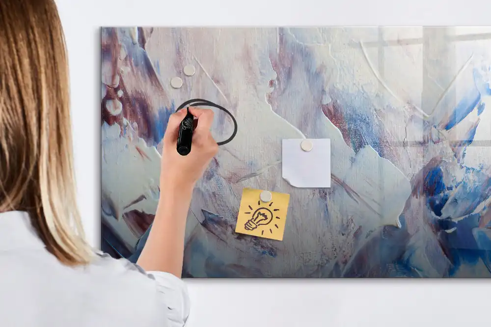 Tablă albă magnetică pentru scriere cu marker