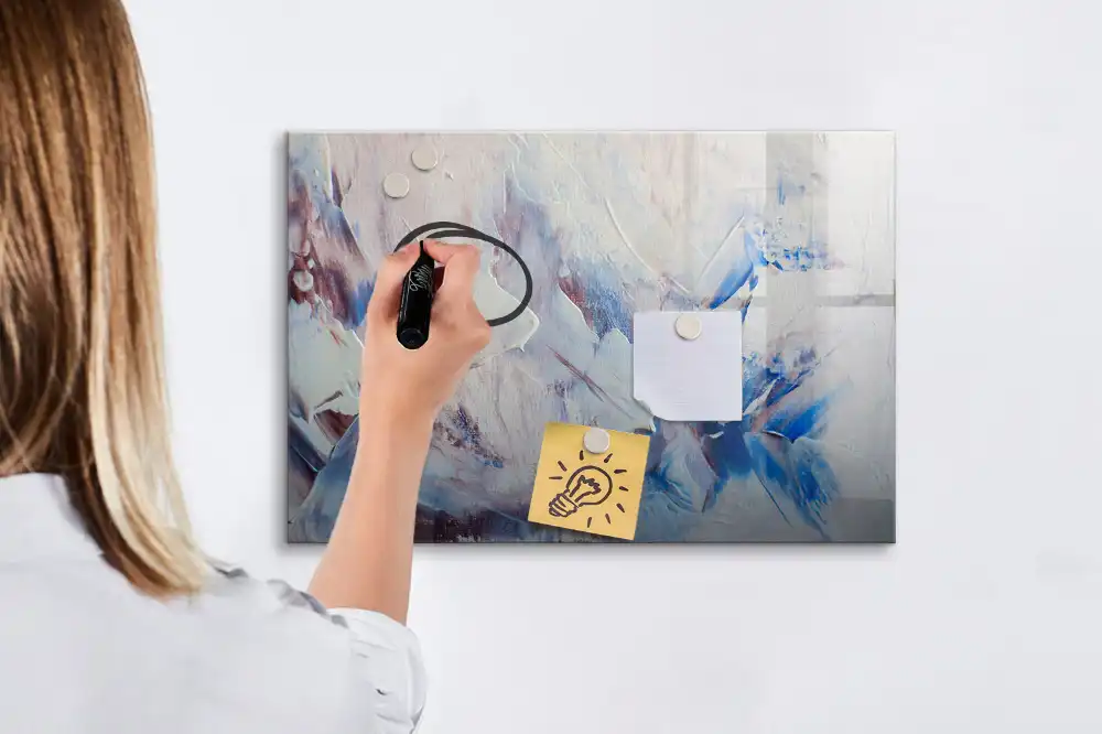 Tablă albă magnetică pentru scriere cu marker