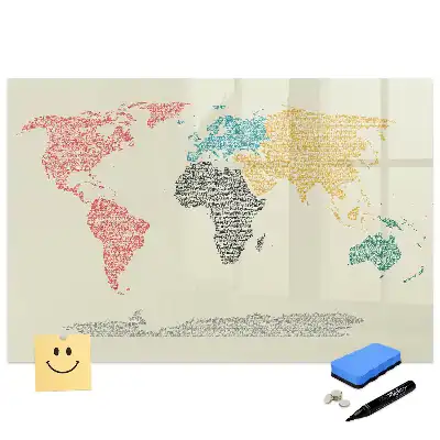 Tablă magnetică pentru învățarea literelor sub formă de glob