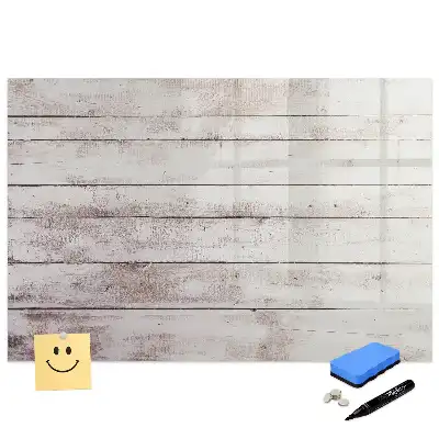 Tablă magnetică de scris cu model de scânduri din lemn