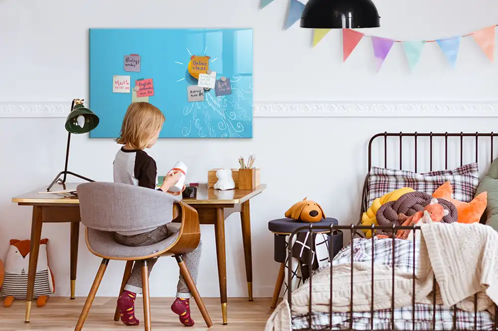 Tablă magnetică pentru desen cu design becul ideilor