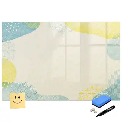 Tablă magnetică pentru marker cu ramă decorativă