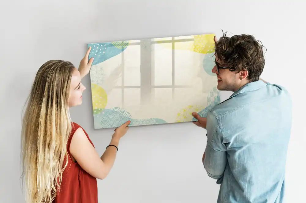 Tablă magnetică pentru marker cu ramă decorativă