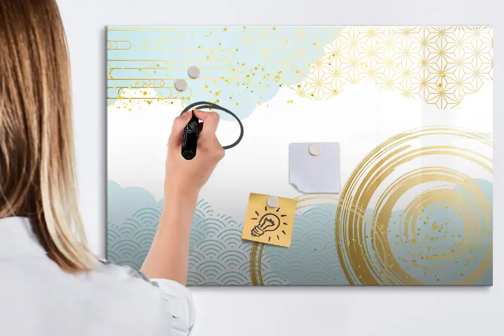Tablă magnetică cu model decorativ de tapet