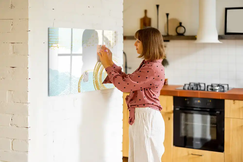 Tablă magnetică cu model decorativ de tapet