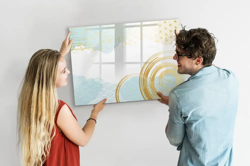 Tablă magnetică cu model decorativ de tapet