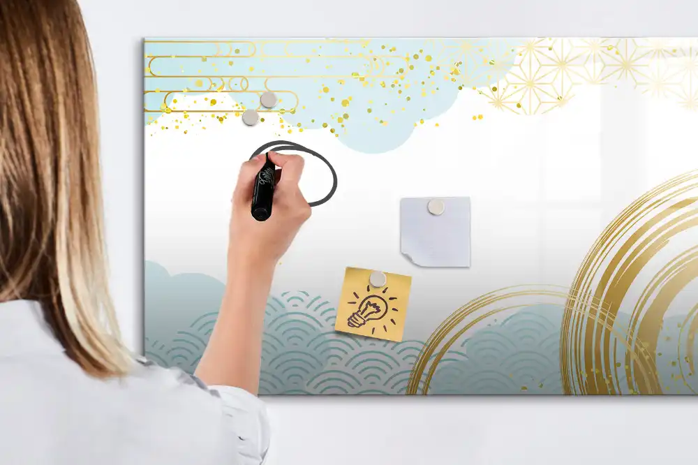 Tablă magnetică cu model decorativ de tapet