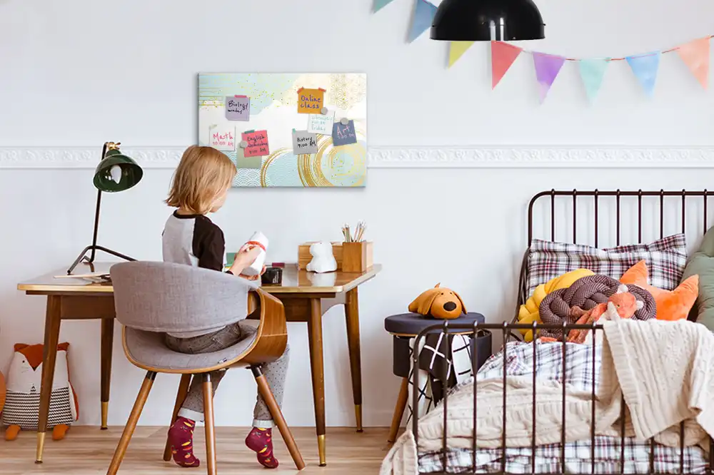 Tablă magnetică cu model decorativ de tapet