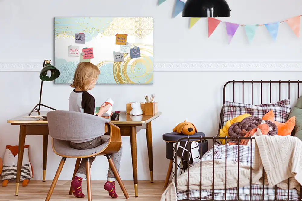 Tablă magnetică cu model decorativ de tapet
