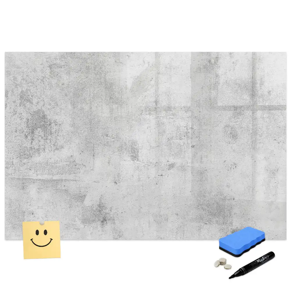 Tablă magnetică cu marker pentru perete din beton