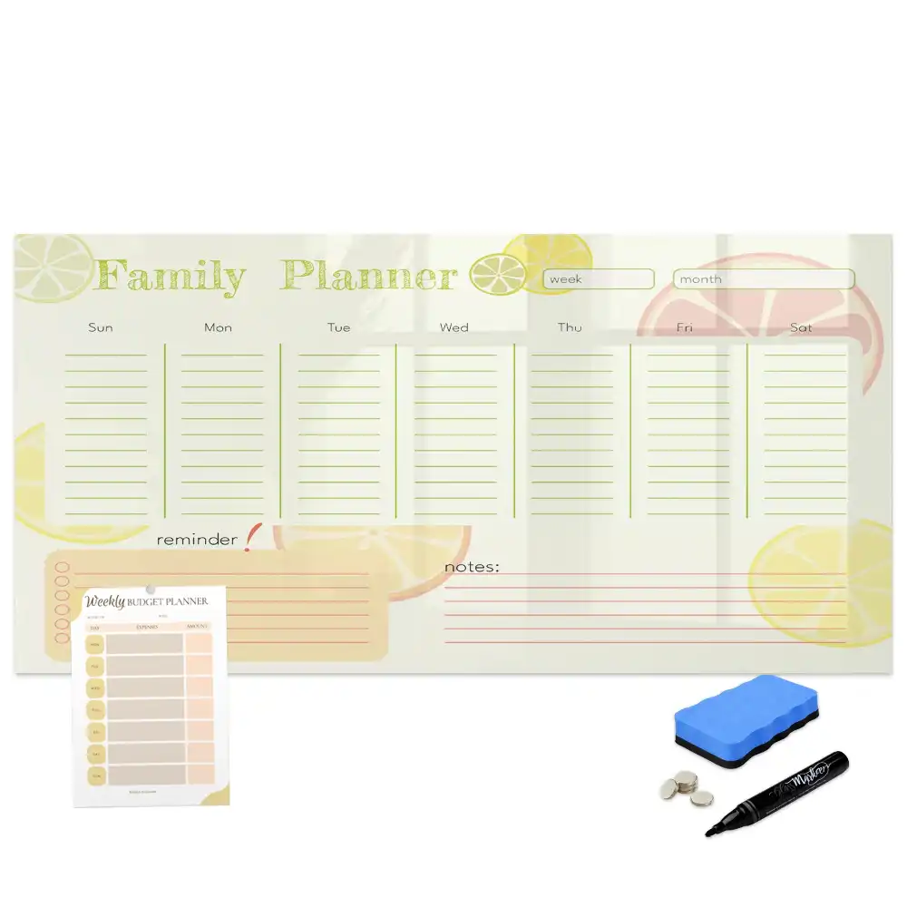 Tablă magnetică de planificare pentru întreaga familie