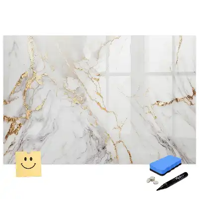 Tablă magnetică cu aspect de marmură pentru scris cu marker