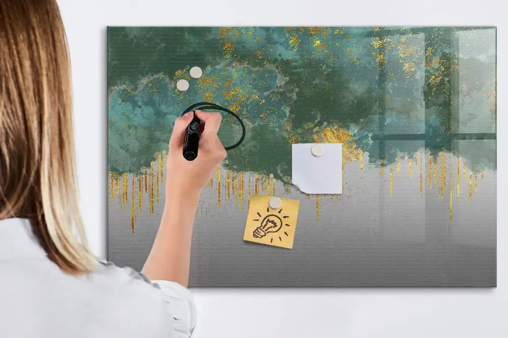 Tablă magnetică de scris cu model decorativ