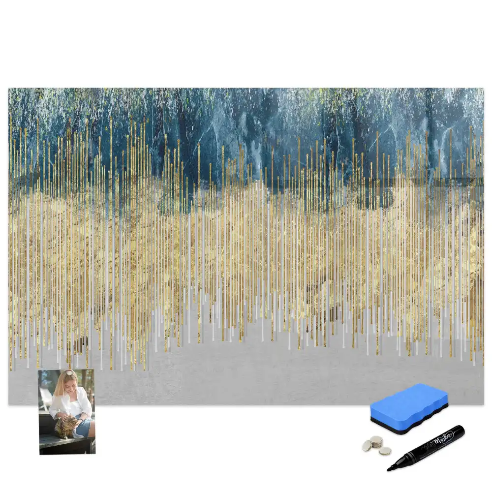 Tablă magnetică decorativă cu model grafic