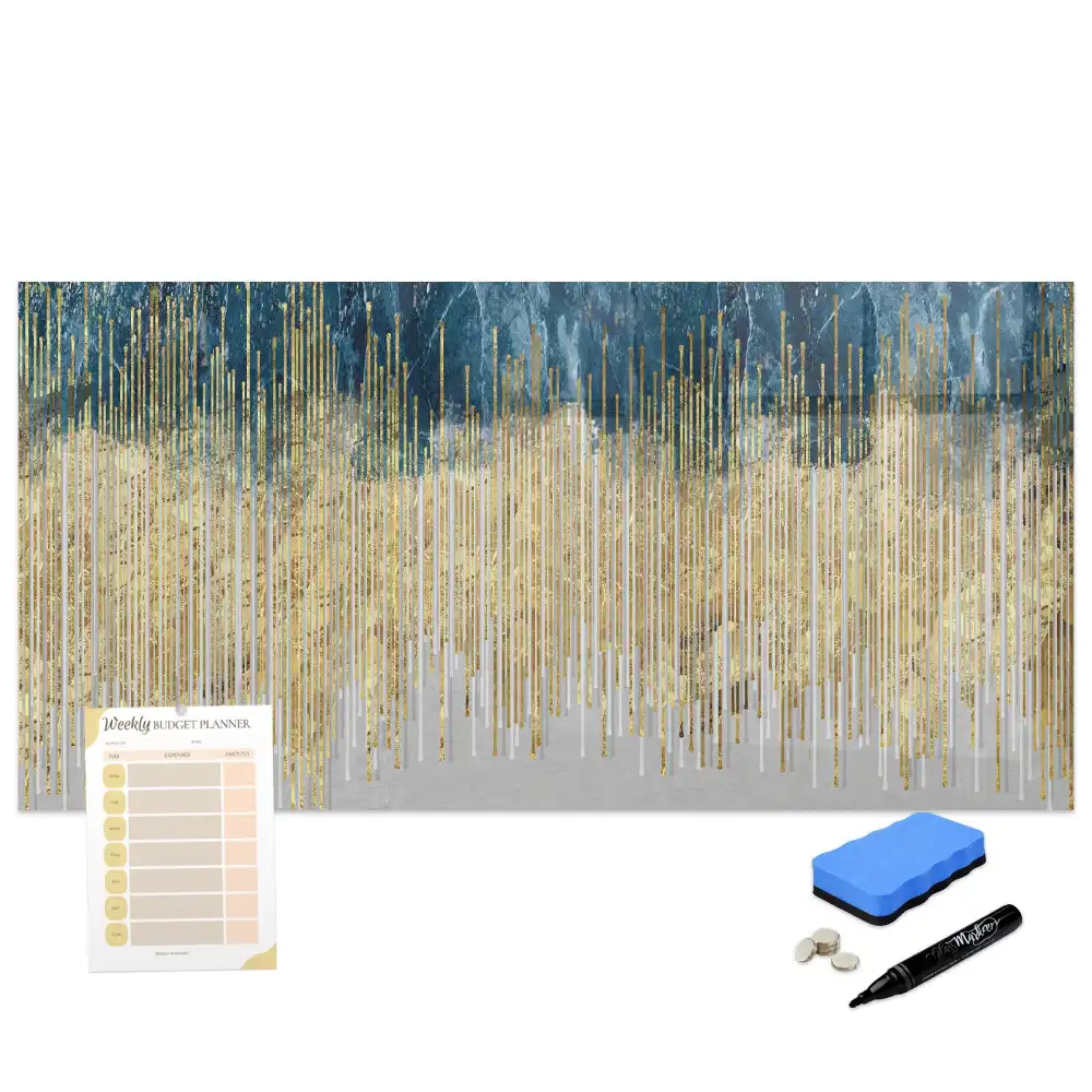 Tablă magnetică decorativă cu model grafic