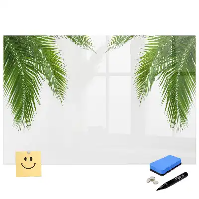 Tablă magnetică cu model de palmier și verdeață naturală