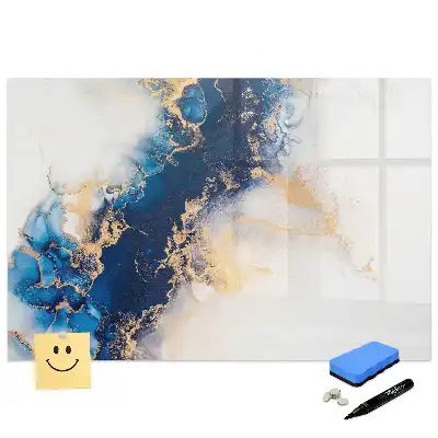 Tablă magnetică de scris cu finisaj de marmură