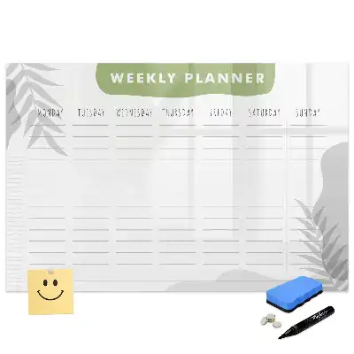 Tablă magnetică pentru planificarea sarcinilor săptămânale
