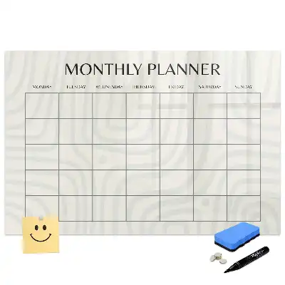 Tablă magnetică lunară pentru organizare