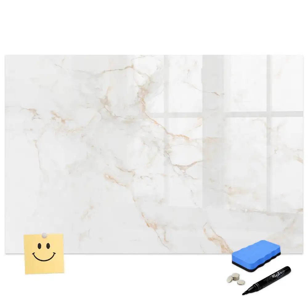 Tablă magnetică decorativă cu aspect de marmură