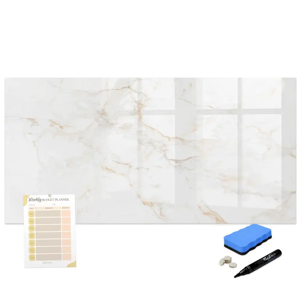 Tablă magnetică decorativă cu aspect de marmură