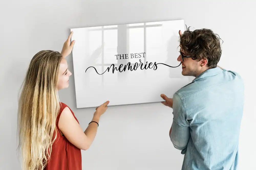 Tablă magnetică decorativă cu inscripția amintiri frumoase
