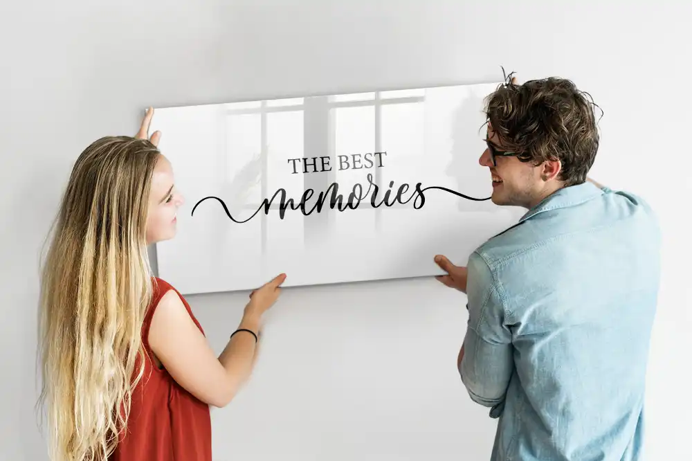 Tablă magnetică decorativă cu inscripția amintiri frumoase