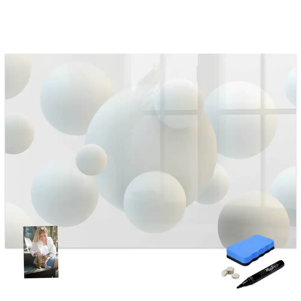 Tablă magnetică de scris pentru fotbal cu model abstract