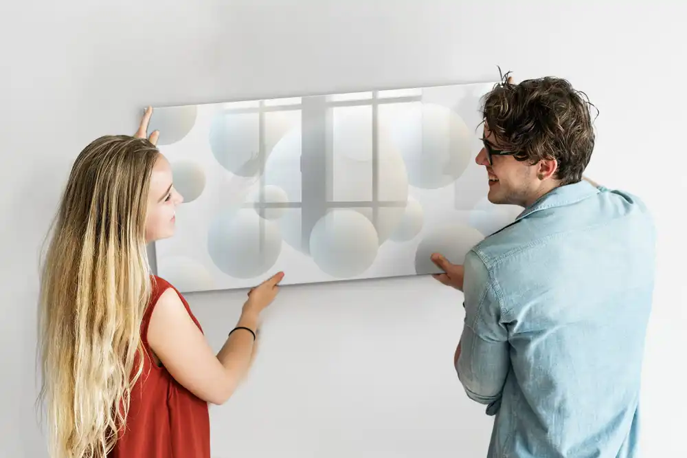 Tablă magnetică de scris pentru fotbal cu model abstract